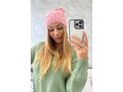 Fleecová čepice Iwona K221 pink