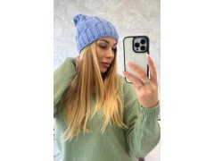 Fleecová čepice Iwona K221 modrá