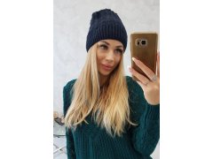 Fleecová čepice Anna K238 navy blue