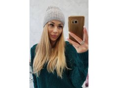 Fleecová čepice Anna K238 světle šedá