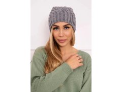 Fleecová čepice Paulina K227 tmavě šedá