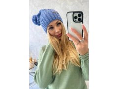 Fleecová čepice Paulina K227 light denim