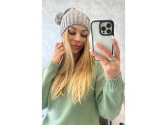 Fleecová čepice Paulina K227 šedá