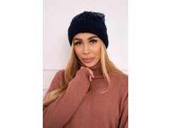 Fleecová čepice Alice K248 denim+blue