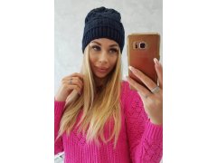 Fleecová čepice Marta K231 navy blue