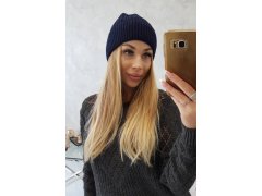 Tenká čepice Malwina K250 navy blue