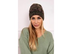 Fleecová čepice Melisa K241 black+olive