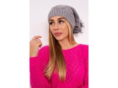 Sandra K210 fleecová čepice světle šedá