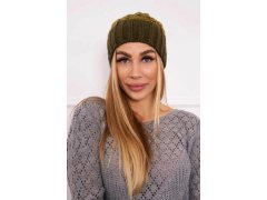 Paris fleecová čepice K213 khaki+kiwi
