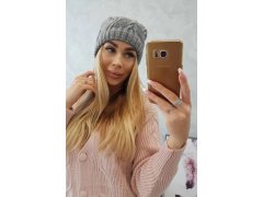 Fleecová čepice Sylwia K244 tmavě šedá