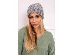 Dámská čepice Eliza K205 grey+violet