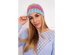 Krystyna fleecová čepice K207 neon green+blue