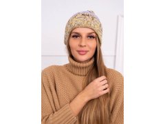 Pola fleecová čepice K267 fialová+žlutá
