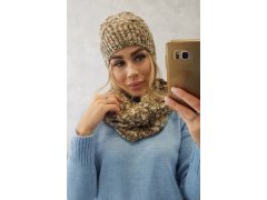 Dámská souprava s fleecem Lucyna K317 khaki+ecru