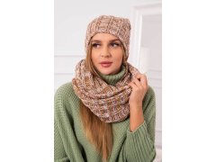 Dámský fleecový set 4 Seasons K263 camel+white