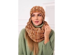 Dámský fleecový set 4 Seasons K263 camel+red