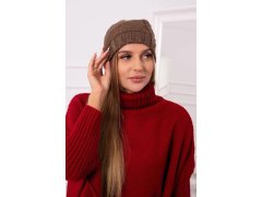 Fleecová čepice Ula K271 cappuccino