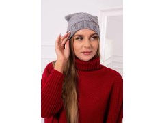 Fleecová čepice Ula K271 šedá