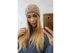 Fleecová čepice Teresa K285 tmavě béžová