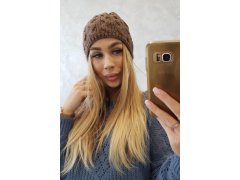 Fleecová čepice Teresa K285 mocca