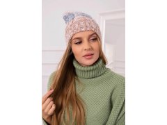 Fleecová čepice Dolores K303 camel+jeans+red