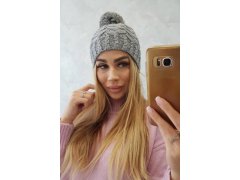 Fleecová čepice Waleria K307 tmavě šedá