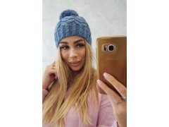 Fleecová čepice Waleria K307 denim