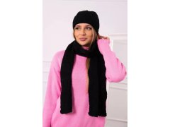 Dámská souprava s&nbsp;šátkem Amelia K329 černá