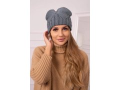 Dámská čepice Liliana K375 tmavě šedá