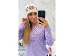 Dámská čepice Florence K350 ecru+bordeaux