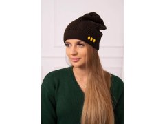 Dámská čepice Maryna K407 hnědá