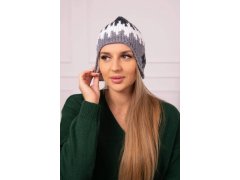 Dámská čepice Nikol K405 graphite+white+dark grey