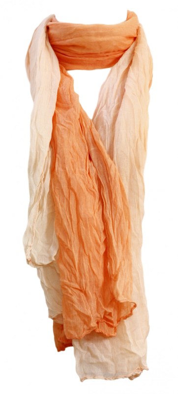 Dámská šála oranžová/ombre - FPrice - Dámské oblečení doplňky čepice, rukavice a šály
