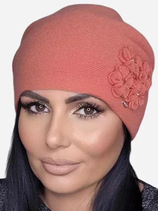 Dámská čepice Rudy K.21.043.27 skořicová - Kamea - Dámské oblečení doplňky čepice, rukavice a&nbsp;šály