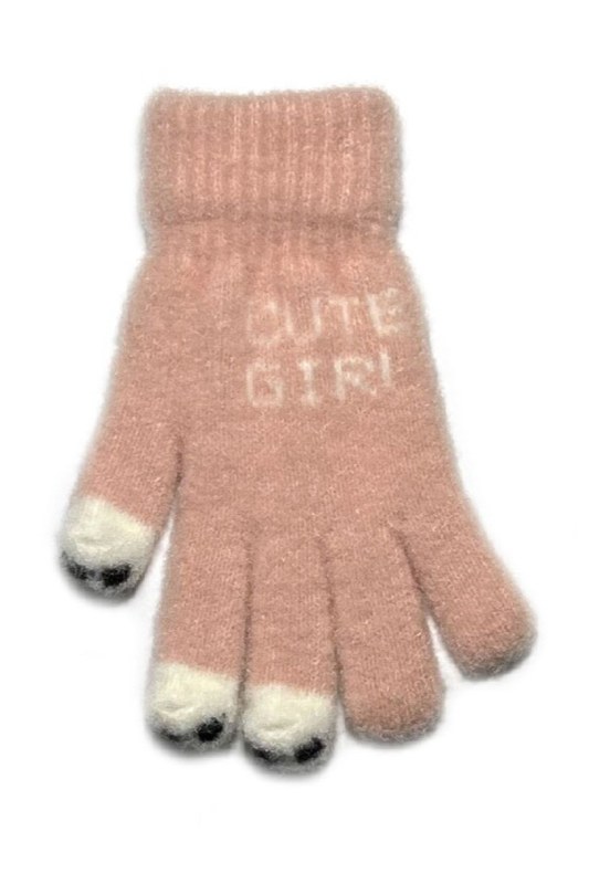 Dívčí rukavice R-206 - Dámské oblečení doplňky čepice, rukavice a šály