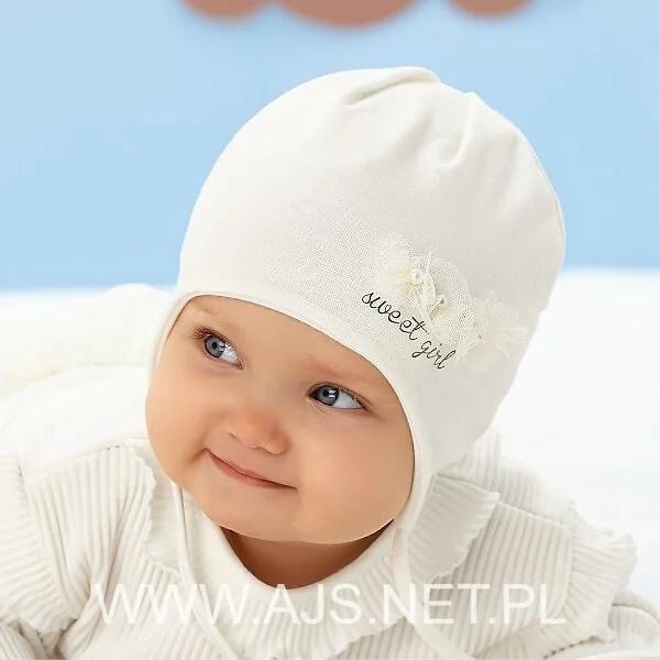 Dívčí čepice AJS 50-002 - Dámské oblečení doplňky čepice, rukavice a&nbsp;šály