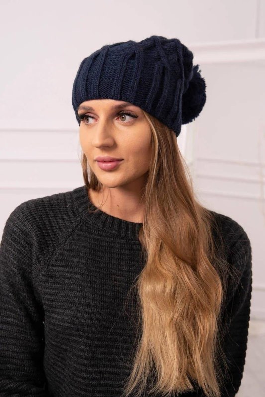Milano fleecová čepice K203 navy blue - Dámské oblečení doplňky čepice, rukavice a&nbsp;šály