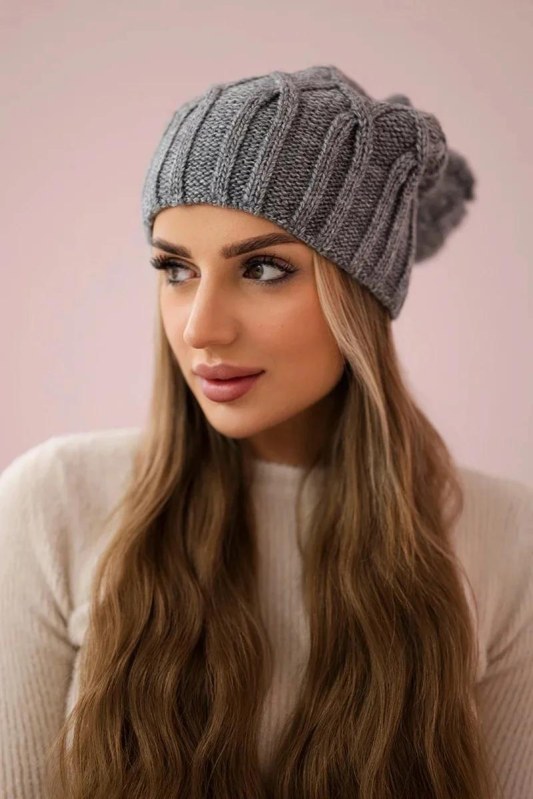 Milano fleecová čepice K203 tmavě šedá - Dámské oblečení doplňky čepice, rukavice a&nbsp;šály