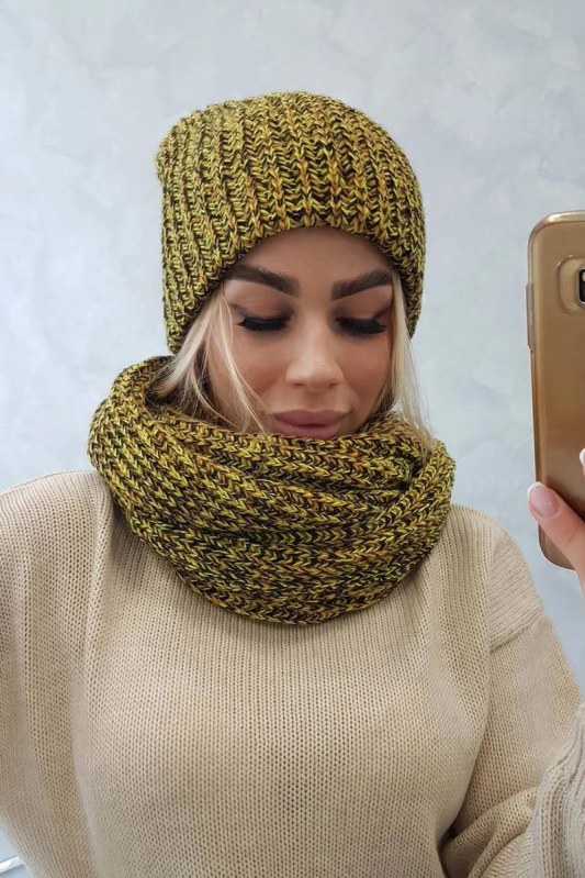 Dámská sada Bona K261 kiwi - Dámské oblečení doplňky čepice, rukavice a&nbsp;šály