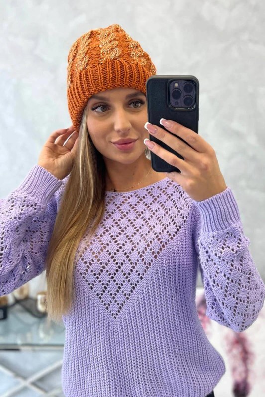 Dámská čepice Kalina K362 červená - Dámské oblečení doplňky čepice, rukavice a&nbsp;šály