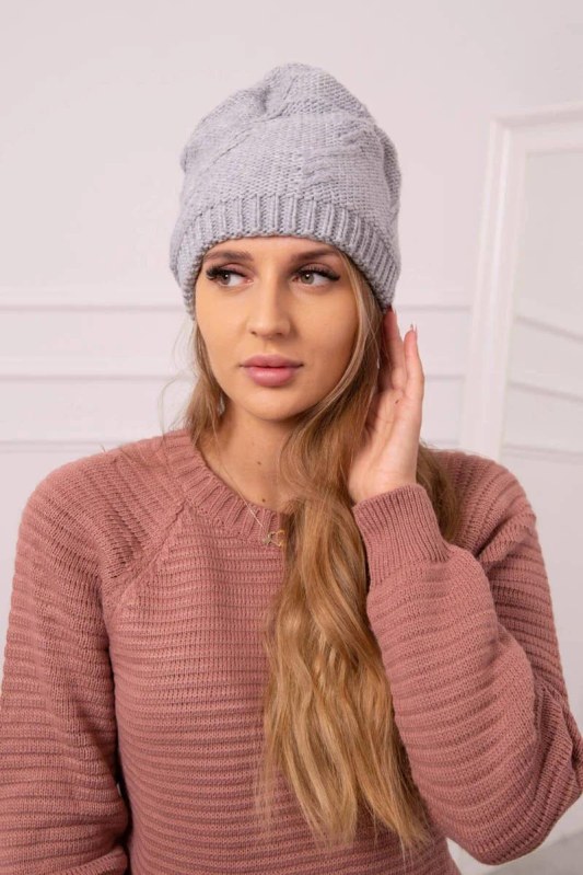 Dámská čepice Lorena K377 světle šedá