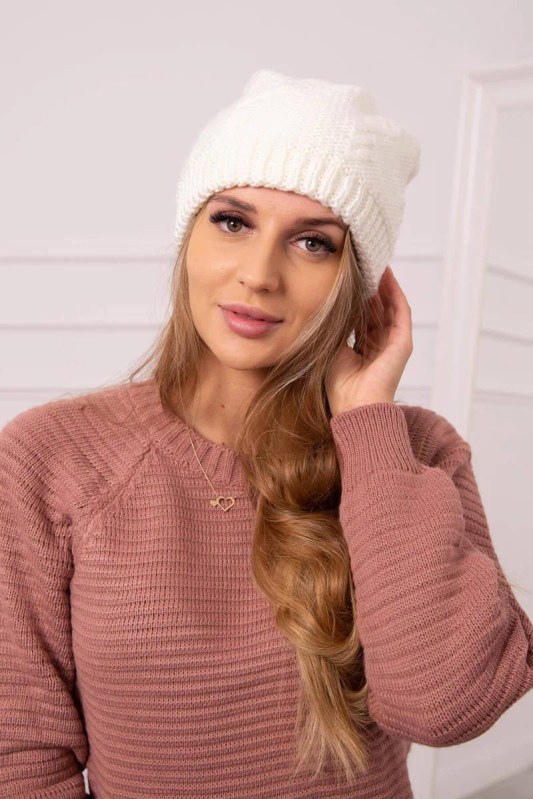 Dámská čepice Lorena K377 ecru