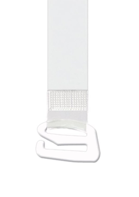 Silikonová ramínka Julimex RT-104 16mm bílý kov - Dámské oblečení doplňky