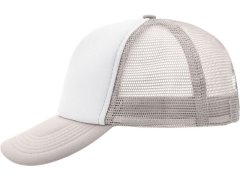 Daiber MB 70 5 panelová polyesterová síťovaná kšiltovka 03.0070 white/light grey