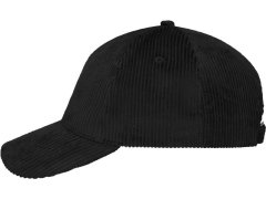 Daiber MB 6253 6 panelová manšestrová kšiltovka 03.6253 black