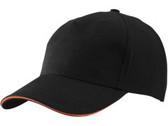 Daiber MB 6526 5 panelová sandwich kšiltovka 03.6526 black/orange