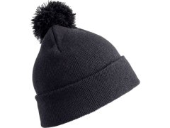 Result Headwear RC 028X Pletená čepice s&nbsp;bambulí 28.028X black