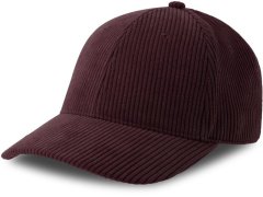 Atlantis Headwear Cordy-S 6 panelová manšestrová kšiltovka 33.0226 burgundy