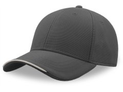 Atlantis Headwear Estoril-S 6 panelová kšiltovka 33.0230 dark grey