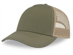 Atlantis Headwear Rapper Canvas-S 5 panelová Trucker kšiltovka 33.0234 olive/khaki